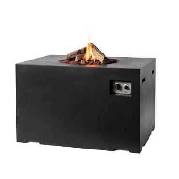 Rechthoek Lounge & Dining zwart 107x80x67cm~