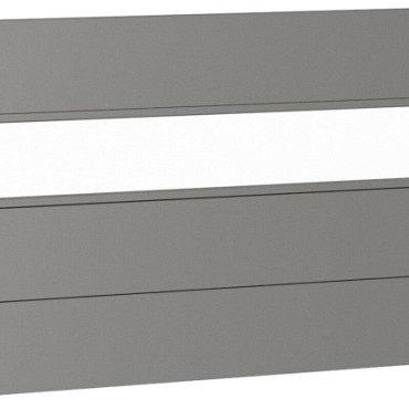Wandpaneel voor Schutting met Acrylglas 180x90 kwartsgrijs-metallic ~
