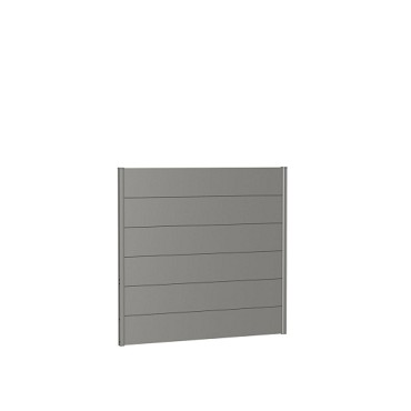 Wandpaneel Schutting zonder Acrylglas 150x135 kwartsgrijs-metallic ~