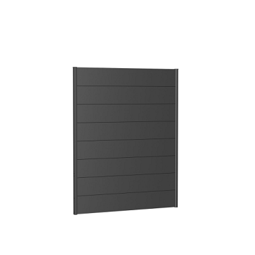 Wandpaneel Schutting zonder Acrylglas 150x180 donkergrijs-metallic ~