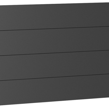 Wandpaneel Schutting zonder Acrylglas 180x90 donkergrijs-metallic ~