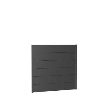 Wandpaneel Schutting zonder Acrylglas 150x135 donkergrijs-metallic ~