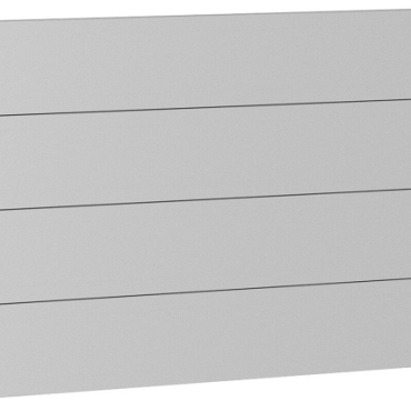 Wandpaneel Schutting zonder Acrylglas 180x90 zilver-metallic ~