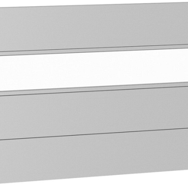 Wandpaneel voor Schutting met Acrylglas 150x90 zilver-metallic ~