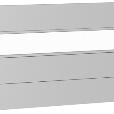 Wandpaneel voor Schutting met Acrylglas 180x90 zilver-metallic ~