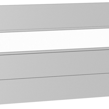 Wandpaneel voor Schutting met Acrylglas 200x90 zilver-metallic ~