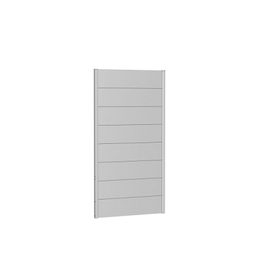 Wandpaneel Schutting zonder Acrylglas 100x180 zilver-metallic ~