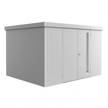berging Neo 4B dubbele deur, zilver-metallic ~