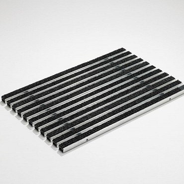 ACO schoonloper alu met tapijtstroken 60x40x2 cm. ~