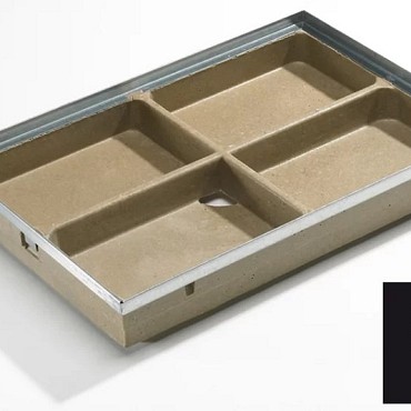 ACO schoonloper onderbak polymeer beton 75x50x8 cm. ~
