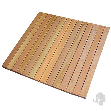 Bangkirai tuintegel 14/3L 15mm 30x1000x1000mm ~