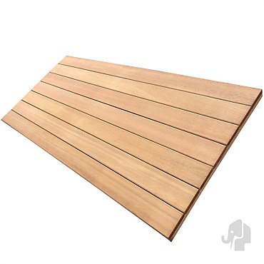 Bangkirai tuintegel 7/3L 15mm 30x500x1000mm glad bc ~