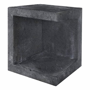 U-hoekelement zwart (HxLxB) 40x40x50 cm. ~