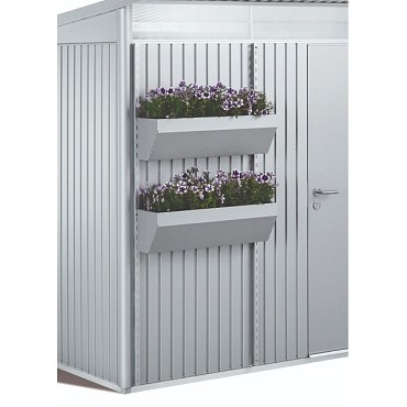 Flora Board schapstaander  zilver metallic  82x25x188~