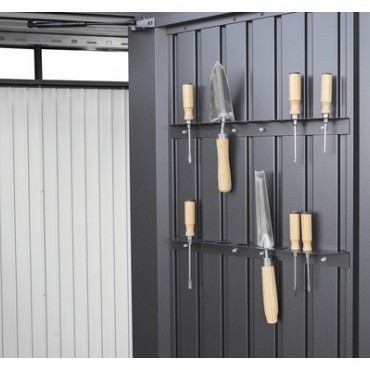 Werktuig houder voor deur  2 stuk, donkergrijs metalic~