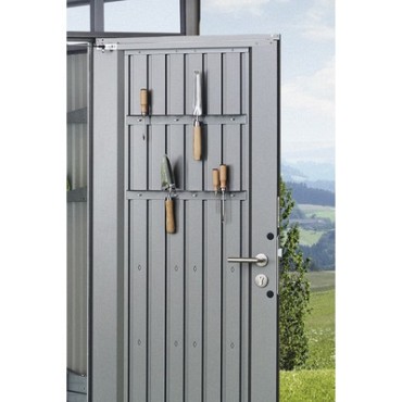 Werktuig houder voor deur  2 stuk, kwartsgrijs metalic~