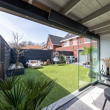 Verasol Profiline glazen schuifwand, B6000xH2200, 3-spoor, Kleur: n.t.b.