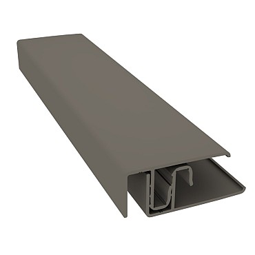 Randprofiel uit 2 delen Alu 7039 quarts+graphite 300 cm. ~