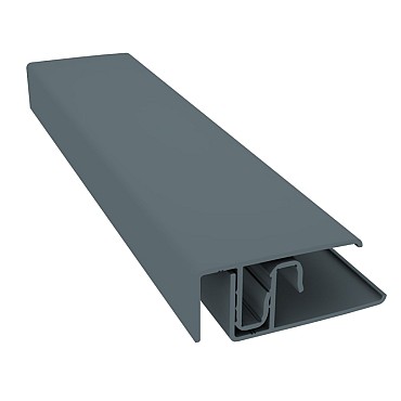 Randprofiel uit 2 delen Alu 7031 blauwgrijs 300 cm. ~