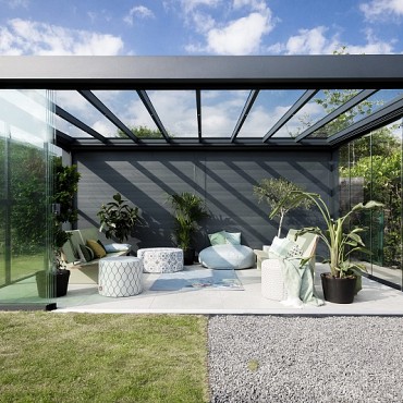 Verasol Cube veranda 5000Bx3500D mm excl. 5 glas panelen, kleur: n.t.b. ~