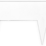 Multi-Edge Metal wit gecoat 100x17,5 cm. 1,5 mm. dikte ~