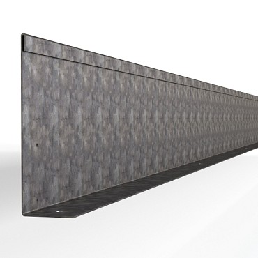 Verzinkte kantopsluiting Single L-model 300x16,5 cm. ~