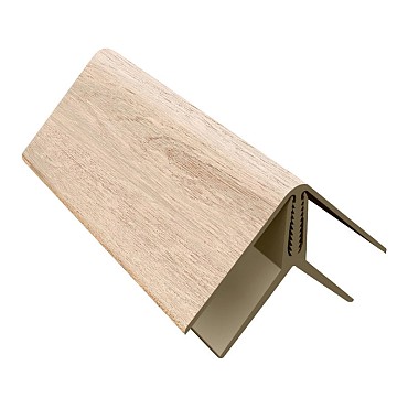 2-delig bedrukt binnen-buitenhoek Foresta Sheffield Oak 3 mtr. ~
