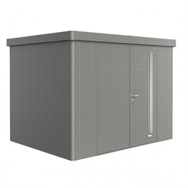 berging Neo 2C dubbele deur, kwartsgrijs-metallic ~