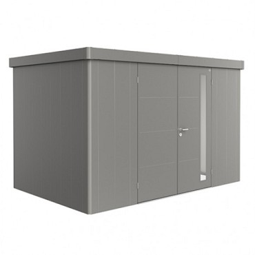 berging Neo 2D dubbele deur, kwartsgrijs-metallic ~