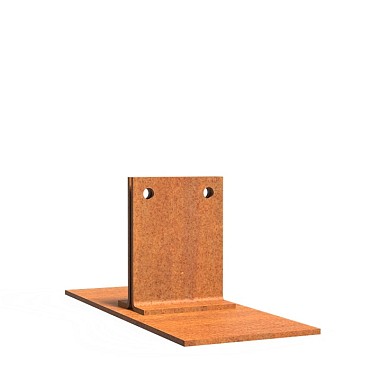Piketpalen CorTen 20x8,3x8 cm. ~
