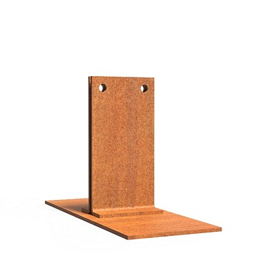 Piketpalen CorTen 20x12,3x8 cm. ~