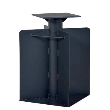 Parasolvoet Ingraafbaar stalen voetvoor zweefparasols XXL Charcoal (50x50x60 cm) ~
