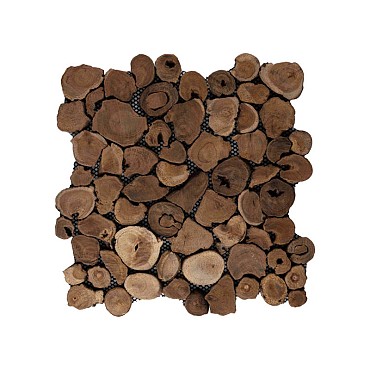Wood panels 04 coin root 30x30x1,5 cm. ~