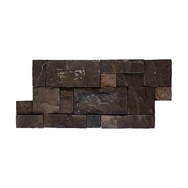 Stone panels 10 grey brown 25x50 cm. ~