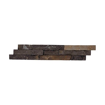 Stone panels 09 grey brown 10x50 cm. ~