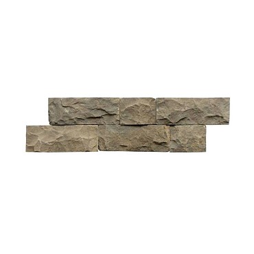 Stone panels 08 grey brown 15x50 cm. ~
