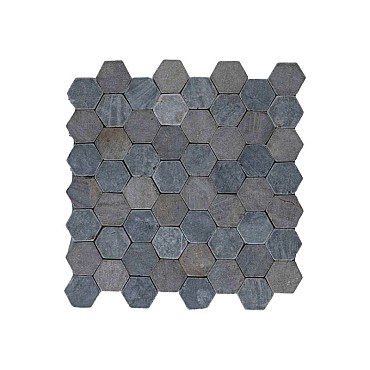 Parquet hexagon small light grey 30x30 cm. ~