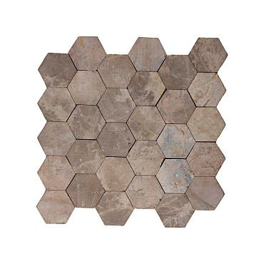 Parquet hexagon light brown 30x30 cm. ~