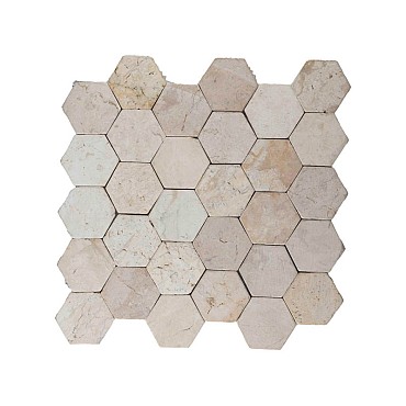 Parquet hexagon cream 30x30 cm. ~