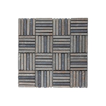 Parquet Split 1x7.3 light grey 30x30 cm. ~