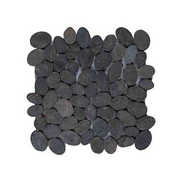 Mosaic oval grey 30x30 cm. ~