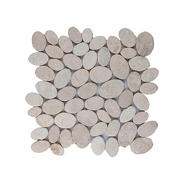 Mosaic oval cream 30x30 cm. ~