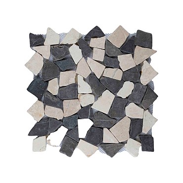 Mosaic regular mix grey/cream 30x30 cm. ~