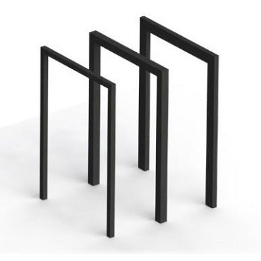 Luxxout Pergola U-frame uitval 0-100 cm. Profiel 100x100x2 mm. Antraciet. ~