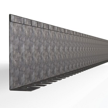 Verzinkte kantopsluiting Single flex met voet