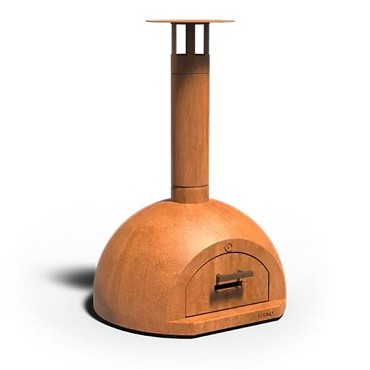 Dome 80x75x118 cm. Corten + Bamboe ~