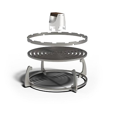 Seare grillset ø48x14 cm. Staal ~