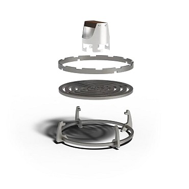 Seare grillset ø35x9 cm. Staal ~