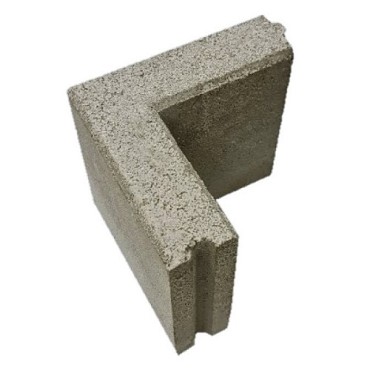 Opsluitband hoek grijs 15x5 cm. ~