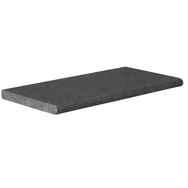 Zwembadrand Vietnam Black 60x30x3cm. Riven - Bullnose ~